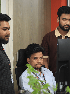 Team members together
