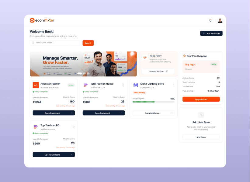 Saas dashboard design